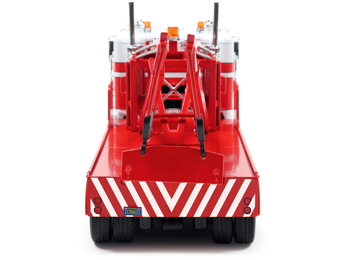 1987 Freightliner FLA Tow Truck Red and White 1/43 Diecast Model by IXO Models LuxuryLifeWay Online Store