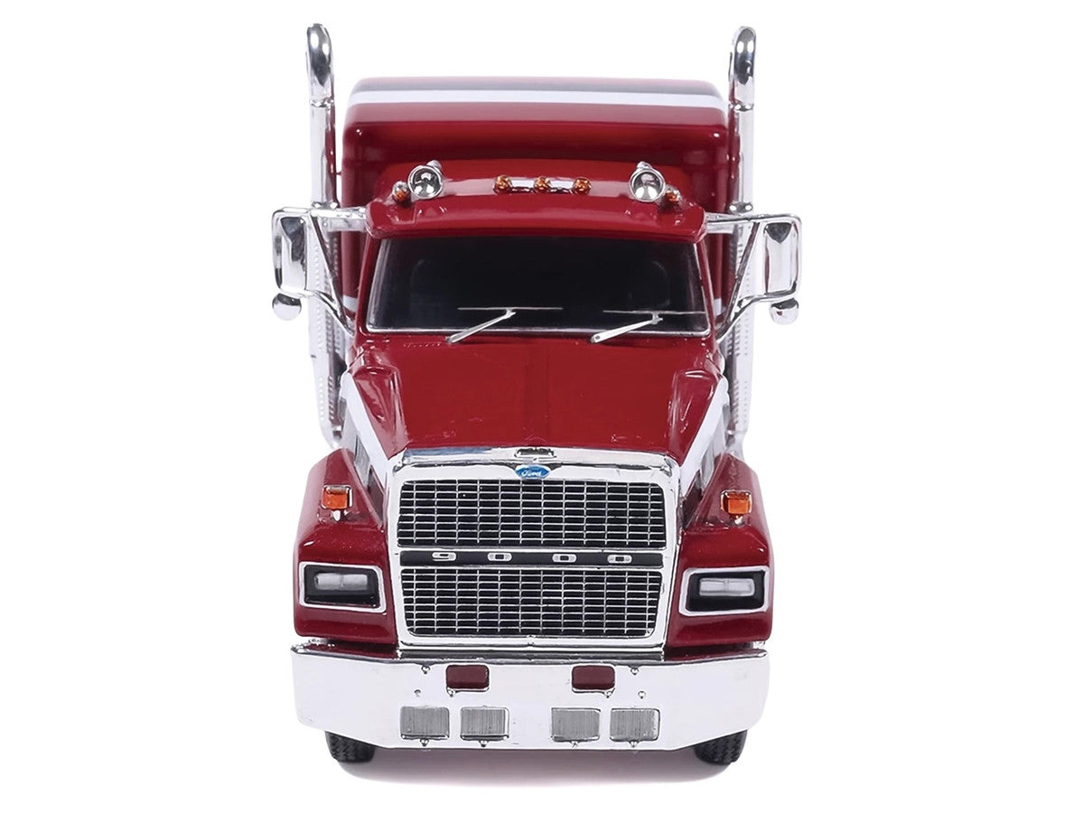 1978 Ford LTL-9000 Truck Tractor Red Metallic with Stripes 1/64 Diecast Model Car by IXO Models LuxuryLifeWay Online Store