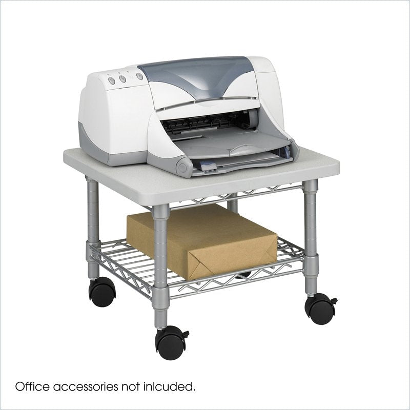 Under Desk Printer Stand Cart with Paper Shelf and Locking Casters LuxuryLifeWay Online Store