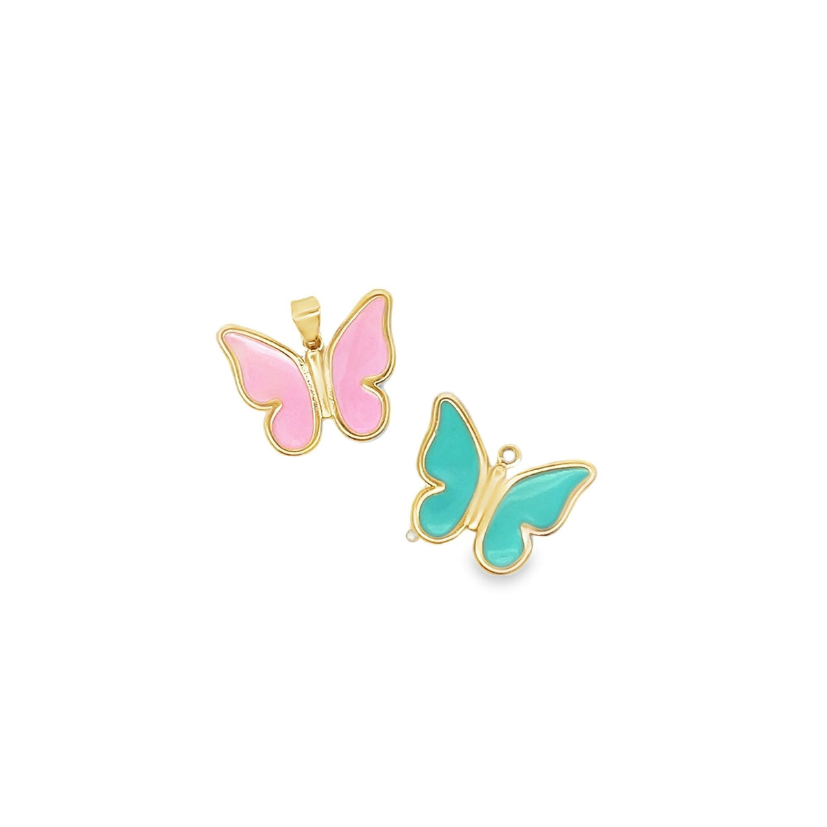 Gold Butterfly Pendant With Enamel Color For 18K Gold Filled LuxuryLifeWay Online Store