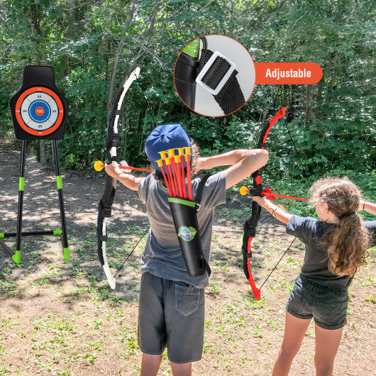 Youth Archery Bow Set with LED Light Up Bow and 20 Suction Cup Arrows for Kids LuxuryLifeWay Online Store