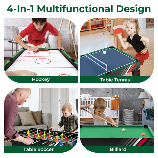 4-in-1 Multi Game Table with Pool Billiards LuxuryLifeWay Online Store