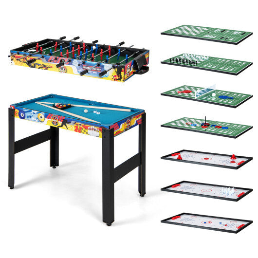 12-in-1 Combo Game Table Set with Foosball Air Hockey Pool Chess and Ping Pong LuxuryLifeWay Online Store