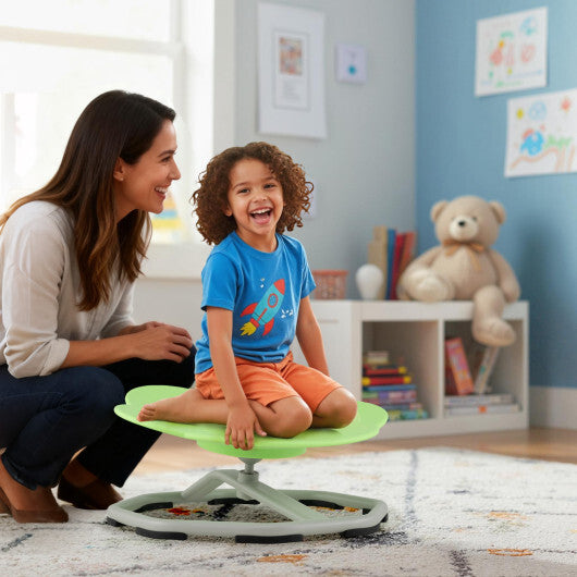 Kids Sensory Swivel Chair Cat Claw 360 Spinning Chair with Non-Slip Metal Base-Green LuxuryLifeWay Online Store