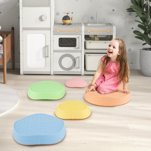 Stepping Stones for Kids 5 PCS Non-Slip Balance Stones with Storage Bag-Macaron LuxuryLifeWay Online Store