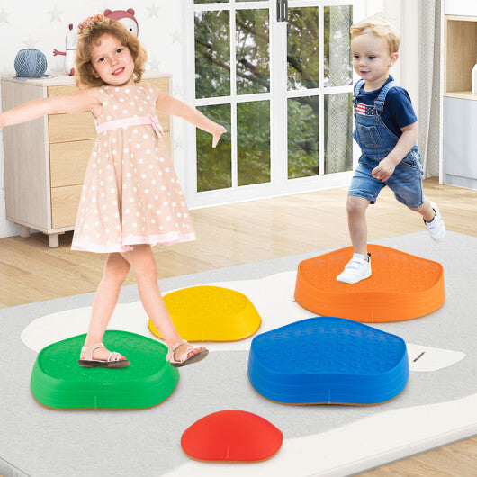 Stepping Stones for Kids 5 PCS Non-Slip Balance Stones with Storage Bag-Macaron LuxuryLifeWay Online Store