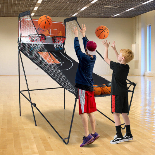 Foldable Basketball Arcade Game Kids Basketball Hoop Machine with 8 Exciting Playing Modes LuxuryLifeWay Online Store