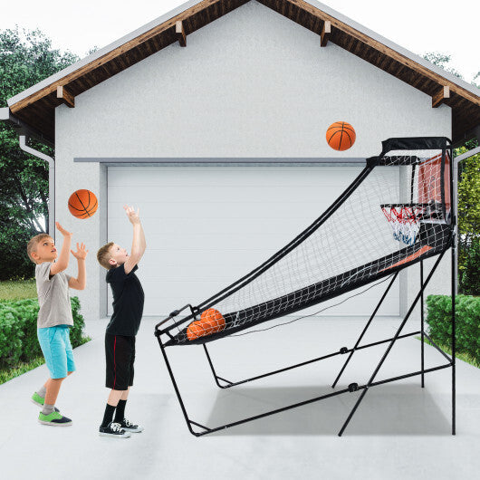 Foldable Basketball Arcade Game Kids Basketball Hoop Machine with 8 Exciting Playing Modes LuxuryLifeWay Online Store