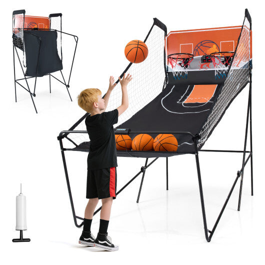 Foldable Basketball Arcade Game Kids Basketball Hoop Machine with 8 Exciting Playing Modes LuxuryLifeWay Online Store
