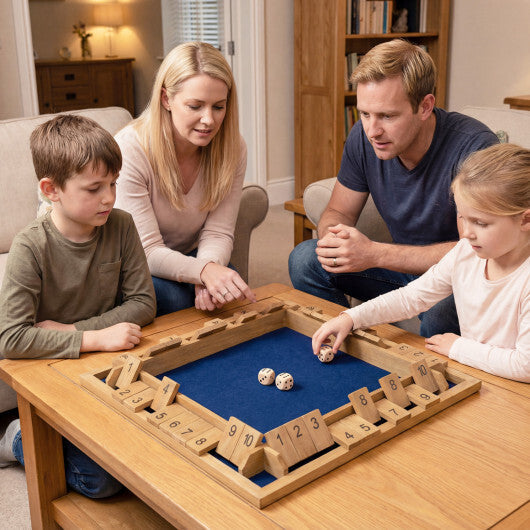 24 Inch Extra-Large Shut The Box Game for 2-4 Players LuxuryLifeWay Online Store