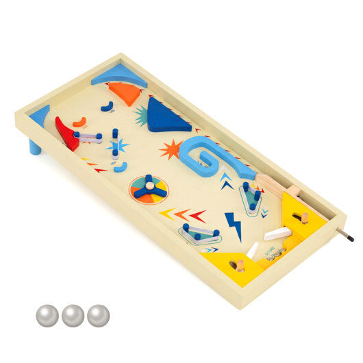 Wooden Pinball Machine with 3 Balls for Kids 8+ and Adults LuxuryLifeWay Online Store