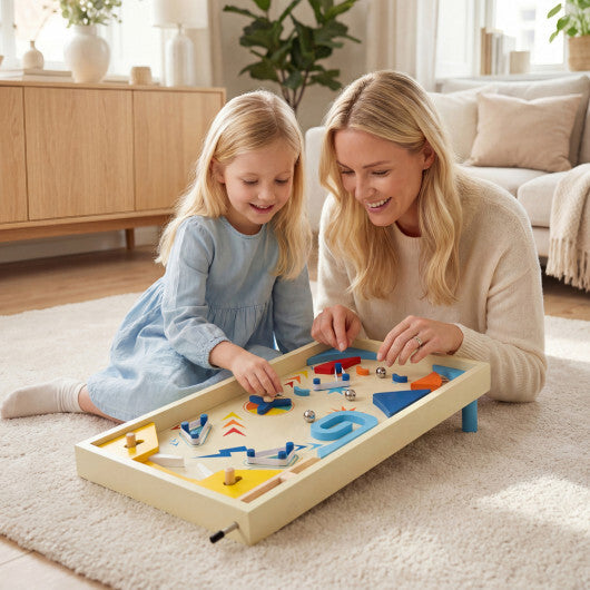 Wooden Pinball Machine with 3 Balls for Kids 8+ and Adults LuxuryLifeWay Online Store