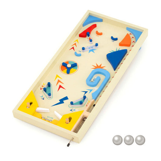 Wooden Pinball Machine with 3 Balls for Kids 8+ and Adults LuxuryLifeWay Online Store