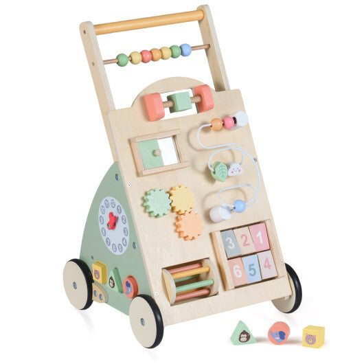 Wooden Baby Walker with Wheels and Storage Basket LuxuryLifeWay Online Store