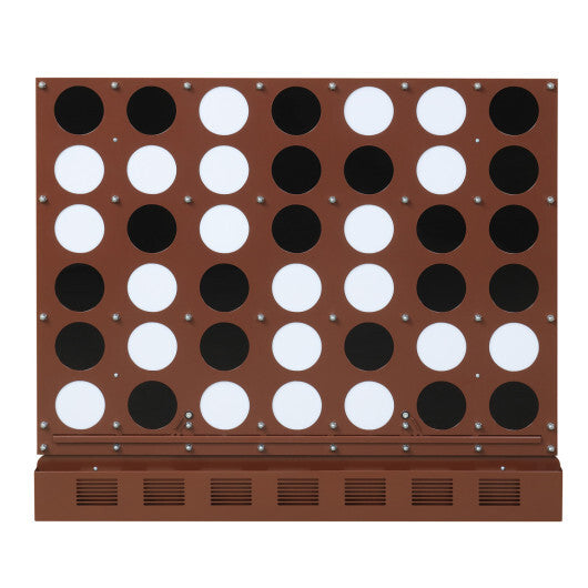 Wall-mounted Jumbo 4-in-a-Row Game with Acrylic Discs-Walnut LuxuryLifeWay Online Store