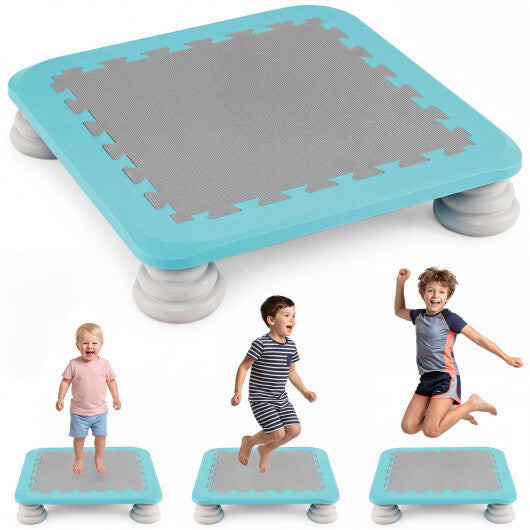 25.5 Inch Kids Mini Trampoline with 4 Removable and Non-Slip Foot Pads-Blue LuxuryLifeWay Online Store