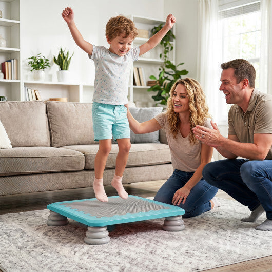 25.5 Inch Kids Mini Trampoline with 4 Removable and Non-Slip Foot Pads-Blue LuxuryLifeWay Online Store