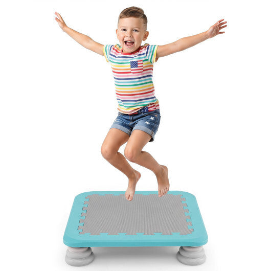 25.5 Inch Kids Mini Trampoline with 4 Removable and Non-Slip Foot Pads-Blue LuxuryLifeWay Online Store