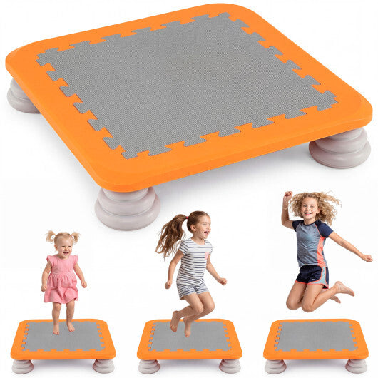 25.5 Inch Kids Mini Trampoline with 4 Removable and Non-Slip Foot Pads-Blue LuxuryLifeWay Online Store