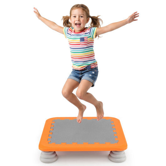 25.5 Inch Kids Mini Trampoline with 4 Removable and Non-Slip Foot Pads-Blue LuxuryLifeWay Online Store
