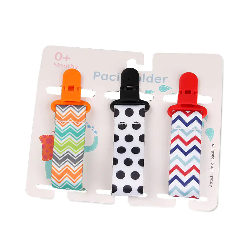 Cartoon Pattern Baby Pacifier Teether Pack of Three Pi-Mart