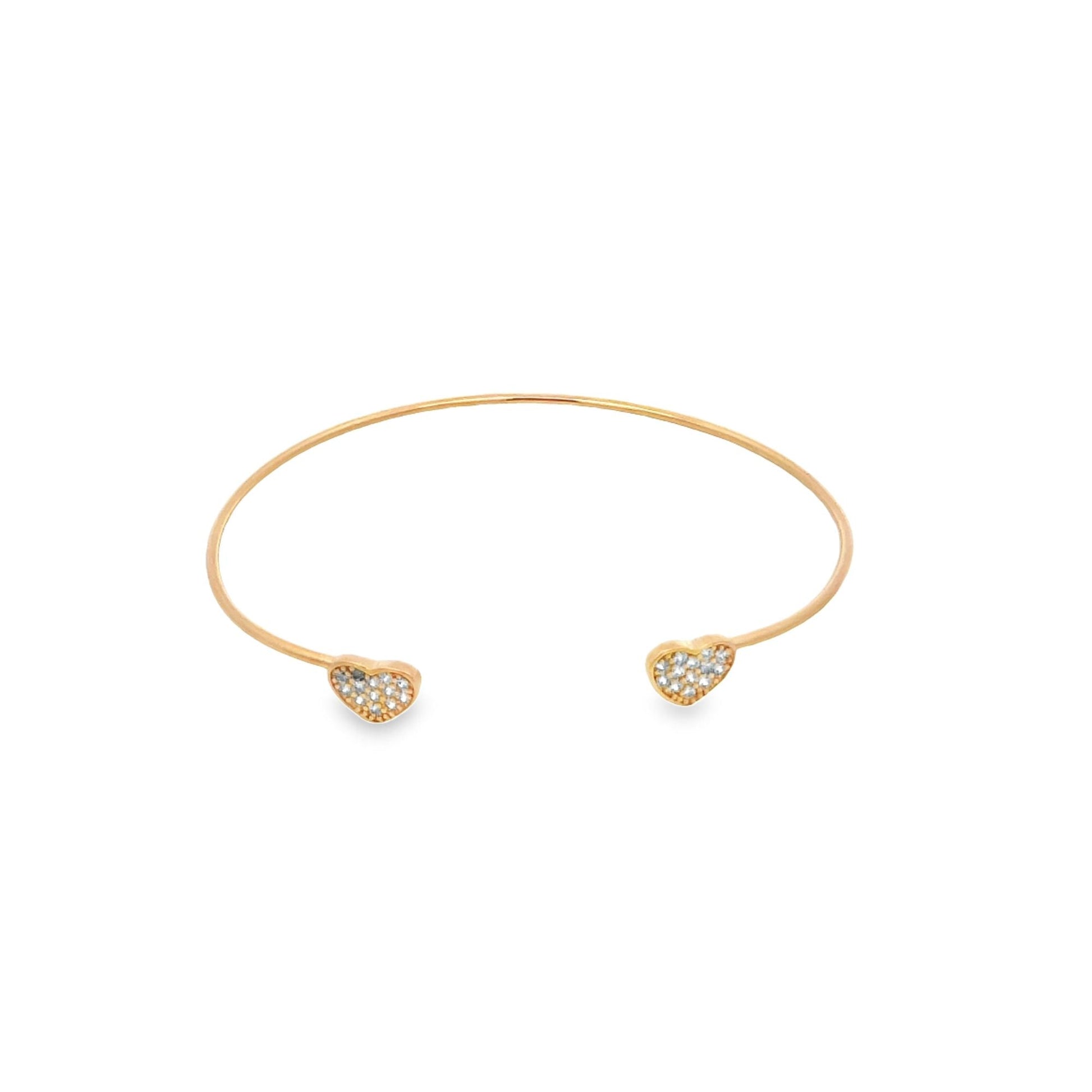 Heart Wrist Cuff Bangle (B53) LuxuryLifeWay Online Store