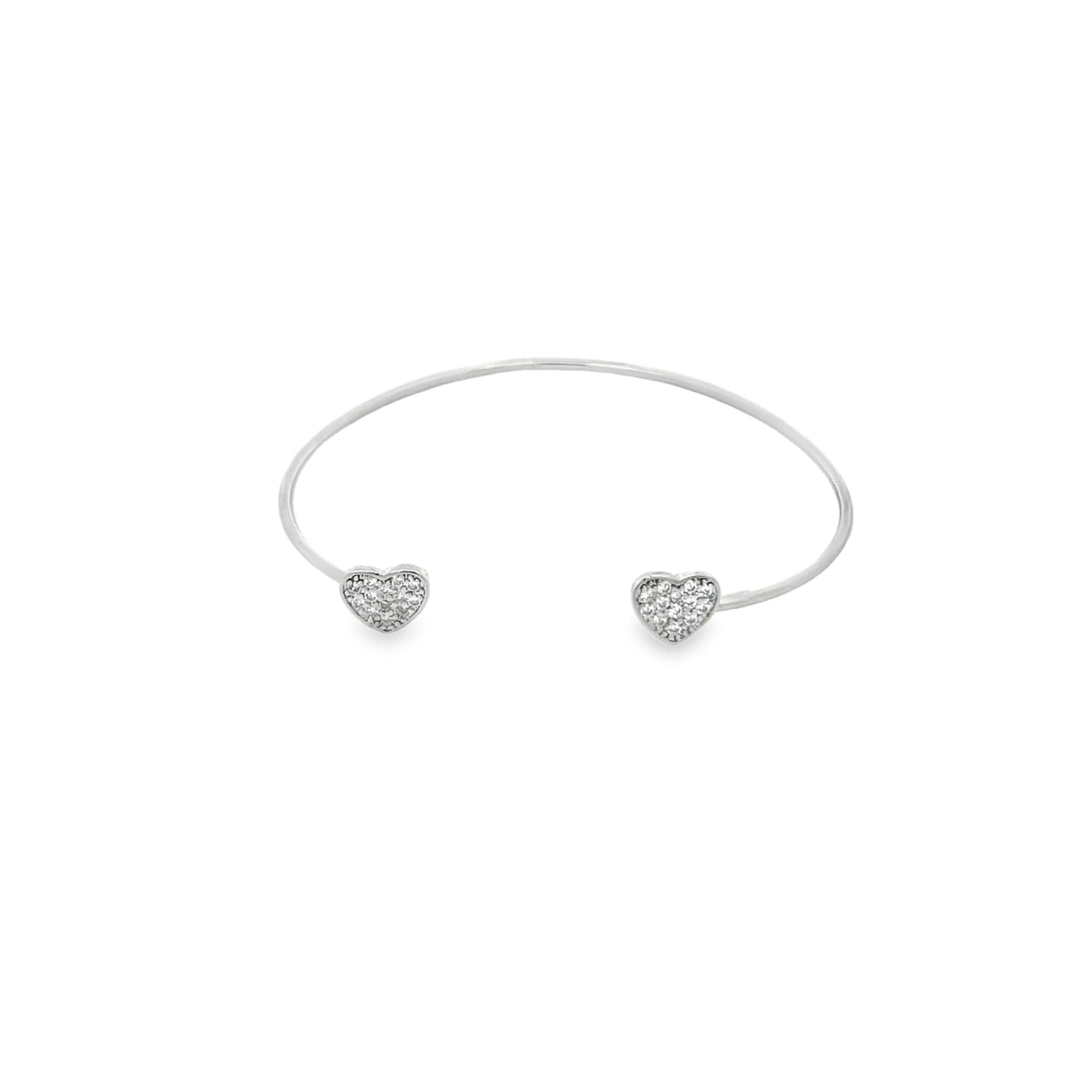 Heart Wrist Cuff Bangle (B53) LuxuryLifeWay Online Store