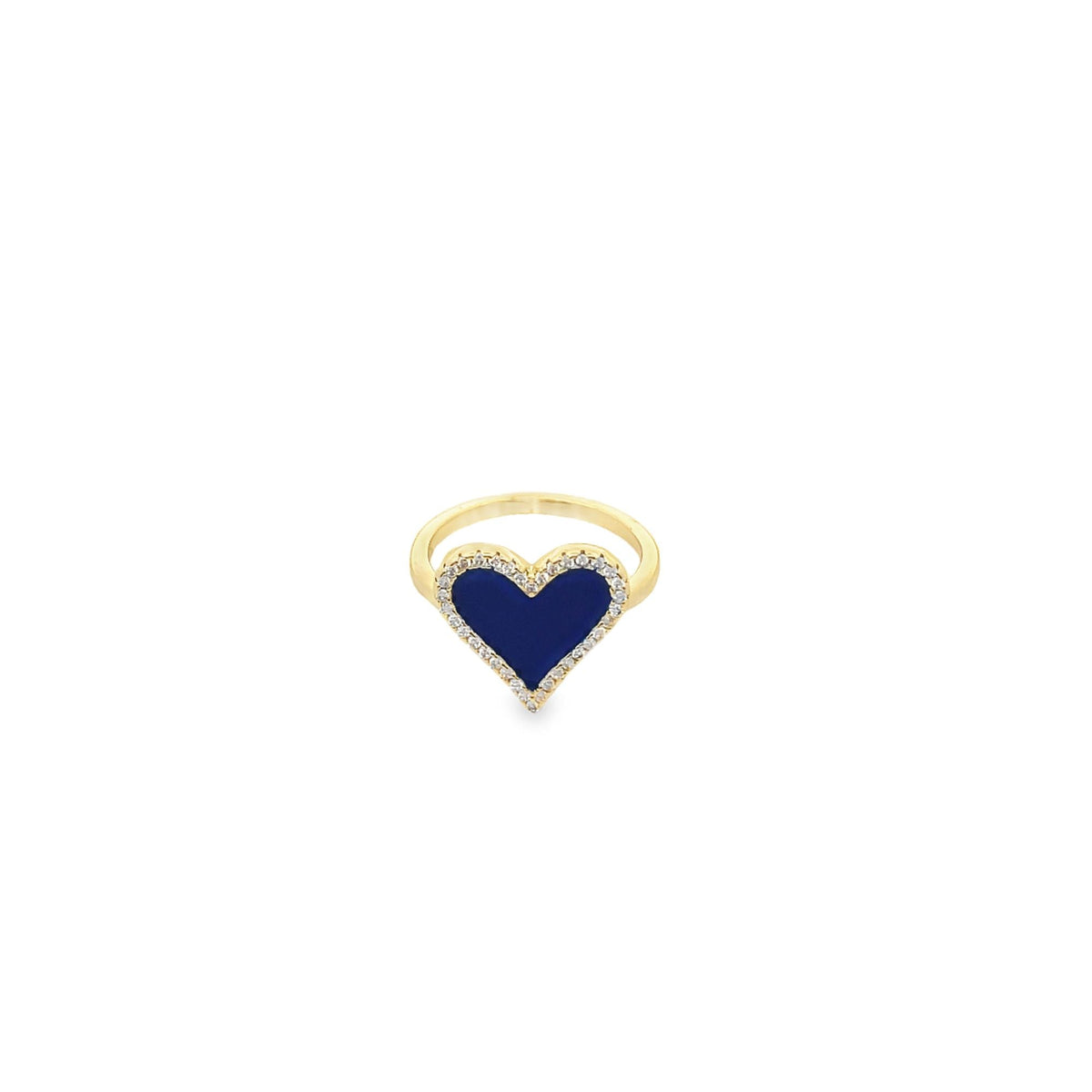 Enamel Micro CZ Heart Ring (D67) LuxuryLifeWay Online Store