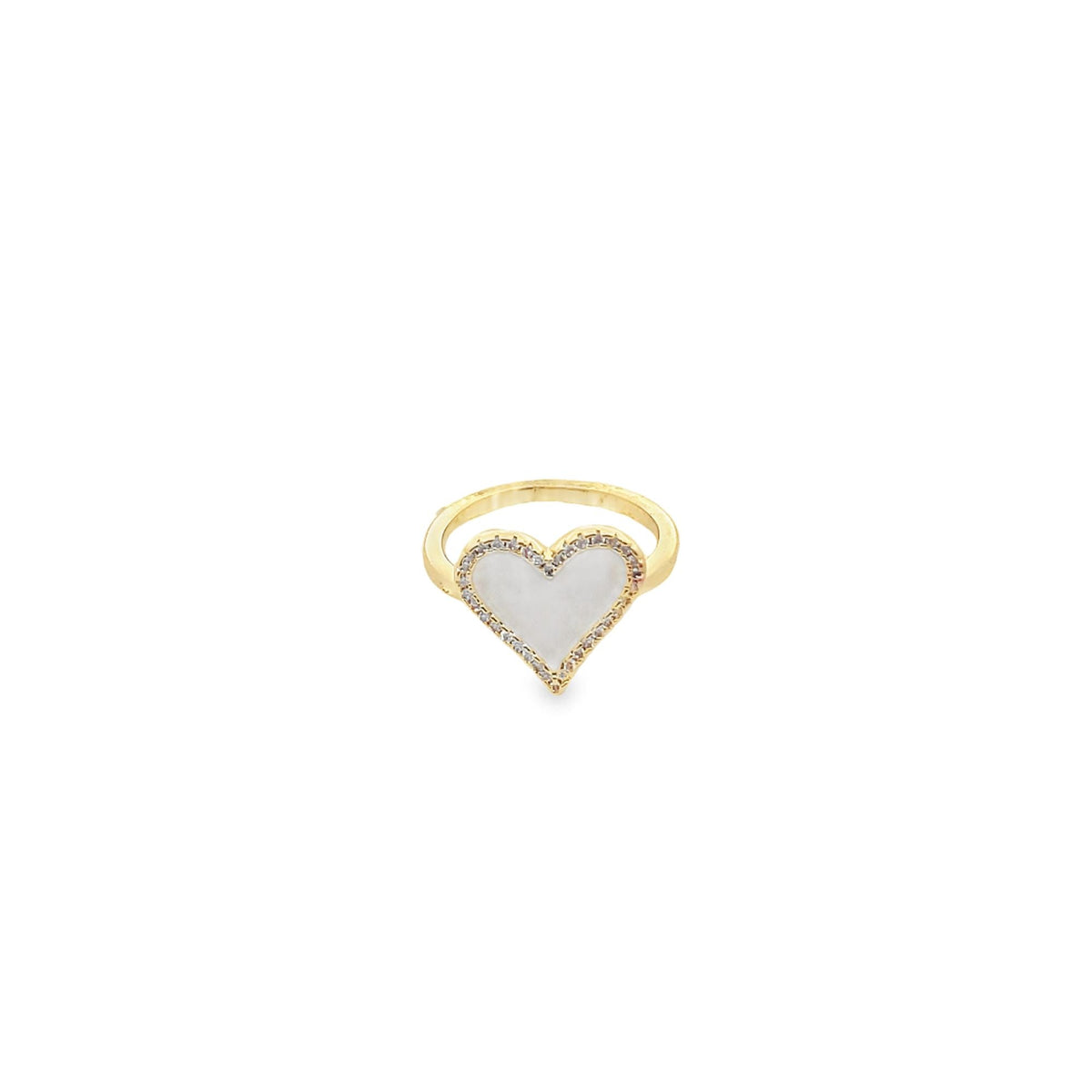 Enamel Micro CZ Heart Ring (D67) LuxuryLifeWay Online Store