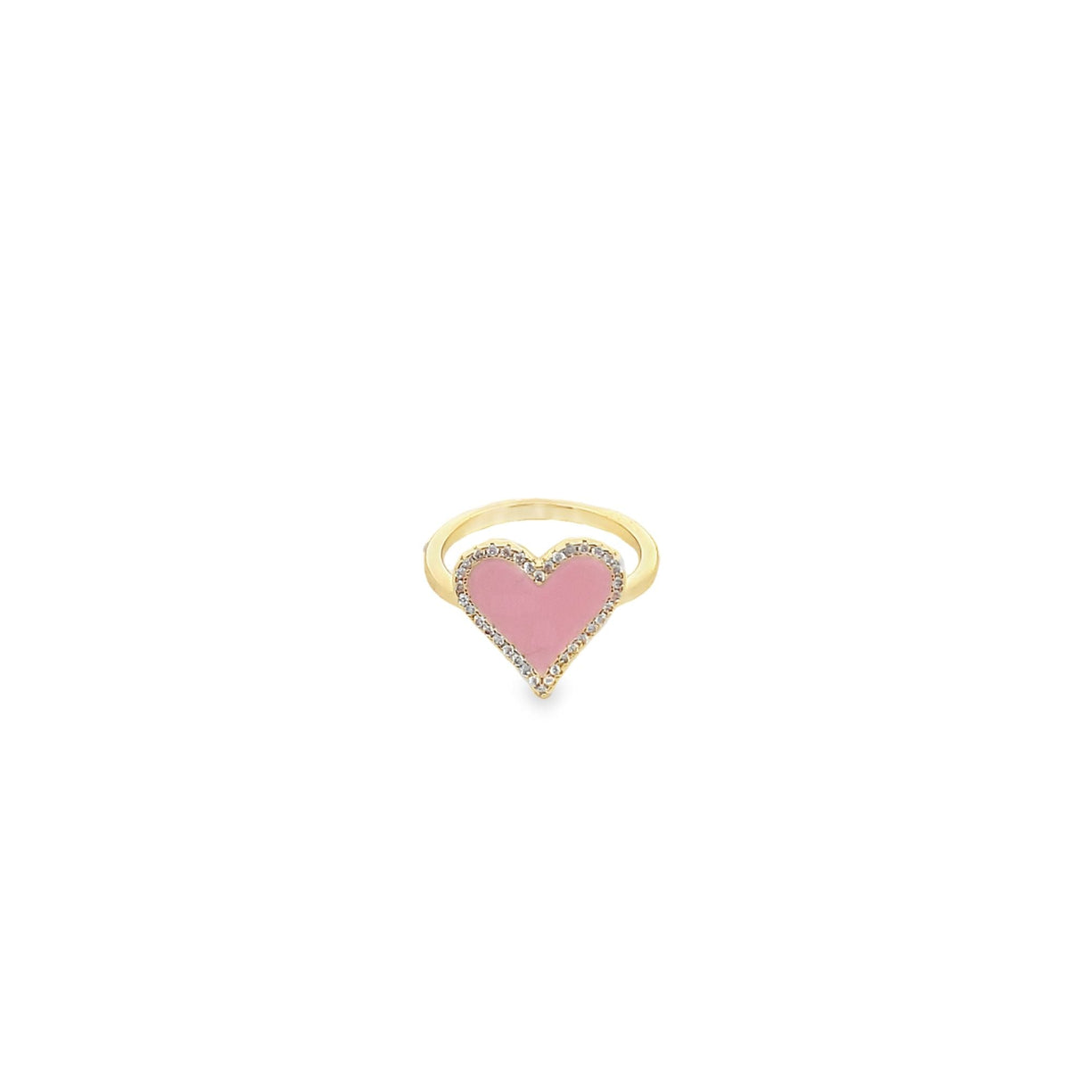 Enamel Micro CZ Heart Ring (D67) LuxuryLifeWay Online Store