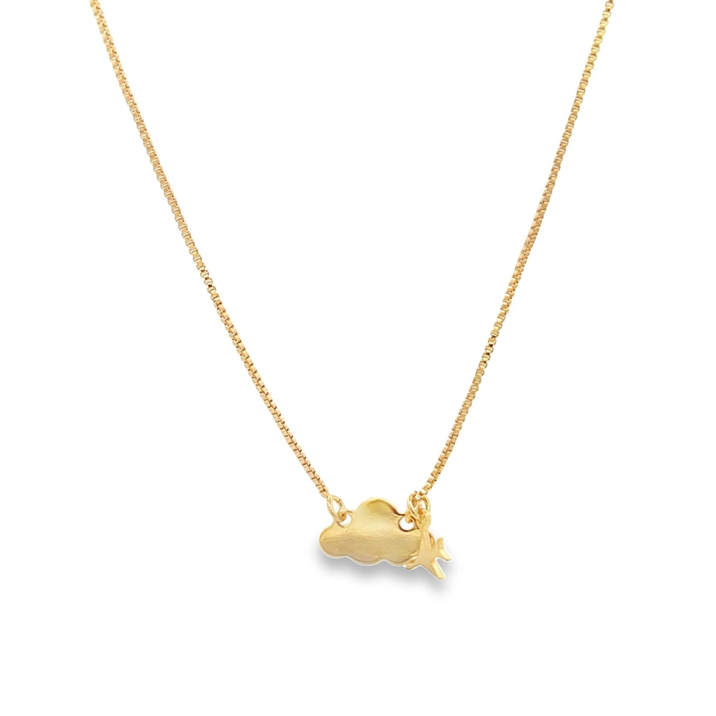 Airplane & Cloud Necklace (H57) LuxuryLifeWay Online Store