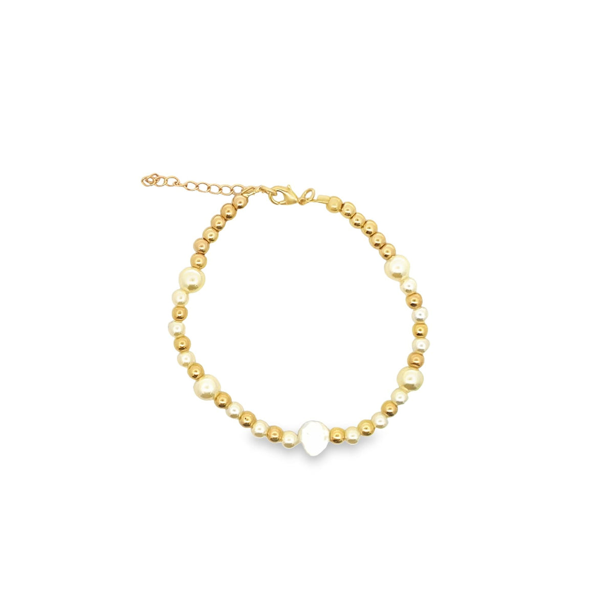 Pearl Bracelet | Gold Beaded Bracelet (I146A) LuxuryLifeWay Online Store