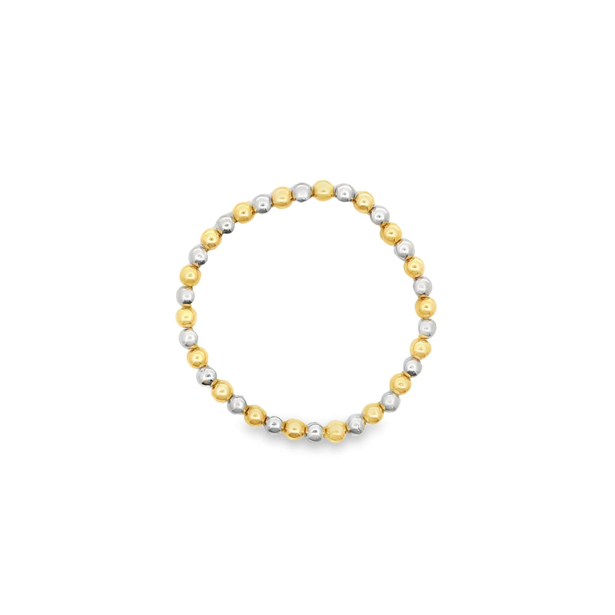 Three Toned Gold, Rose Gold, Silver Bead Bracelet | Gold Filled Beaded Bracelet LuxuryLifeWay Online Store