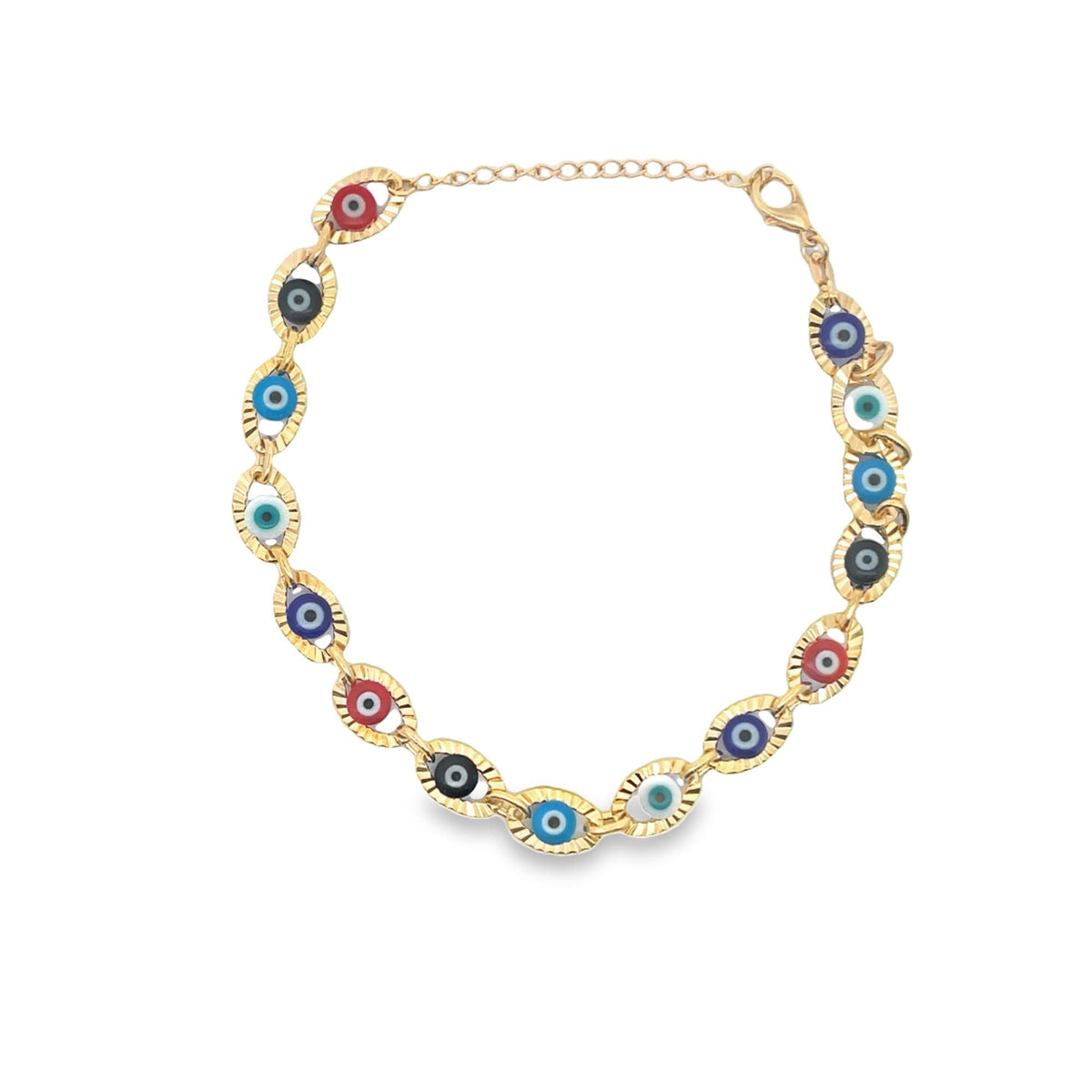 Large Multi Color Evil Eye Bracelet (I208) LuxuryLifeWay Online Store