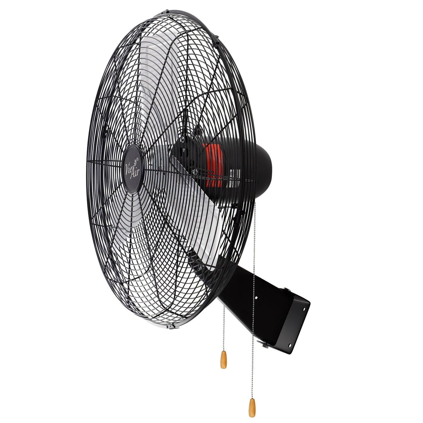 The Vie Air 24 Inch Tilting Wall Mountable Heavy Duty Commercial Strength Oscillating Fan with 3 Speed Motor in Black LuxuryLifeWay Online Store