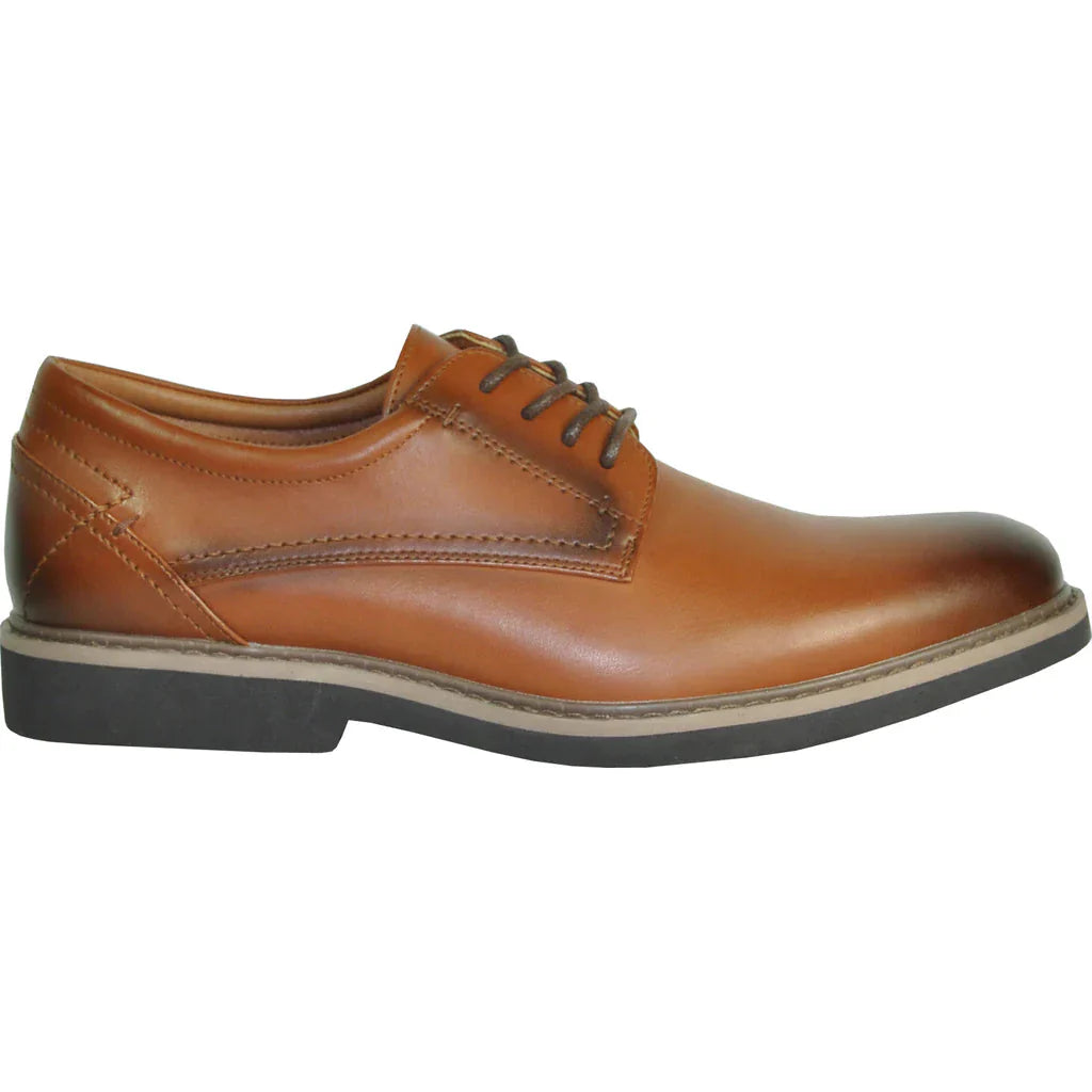 "Vallo-1P" Brown Matte Vangelo Tuxedo Shoes LuxuryLifeWay Online Store