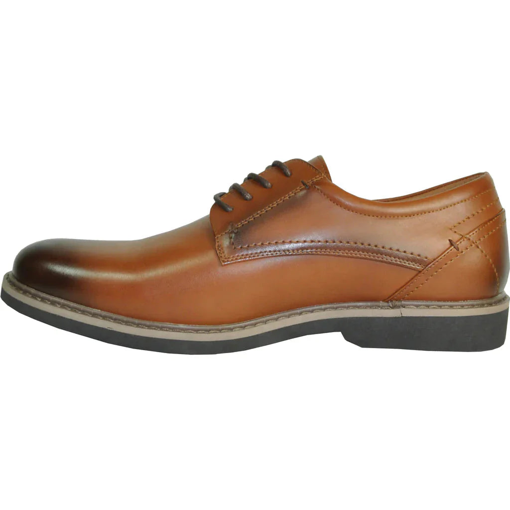 "Vallo-1P" Brown Matte Vangelo Tuxedo Shoes LuxuryLifeWay Online Store