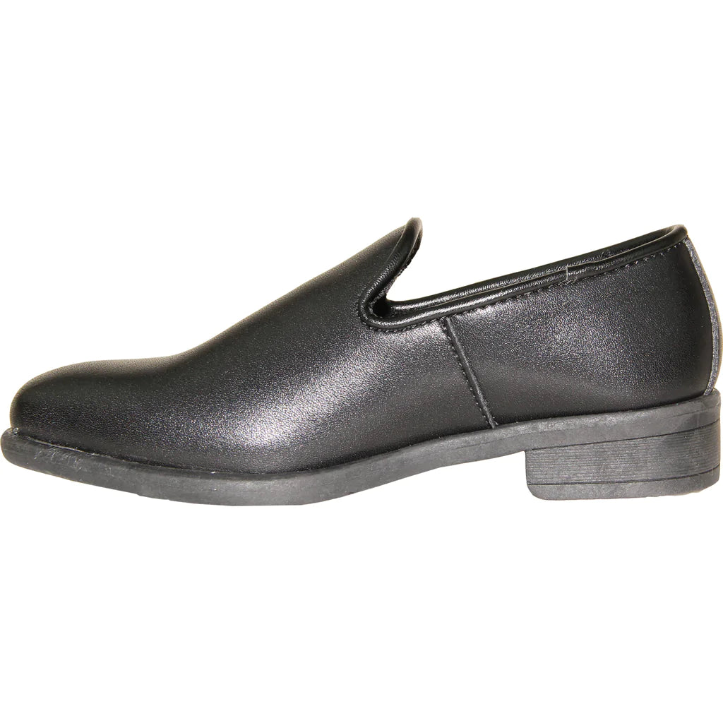 VANGELO Boy VALLO-3KID Dress Shoe Formal Tuxedo for Prom & Wedding Black Matte LuxuryLifeWay Online Store