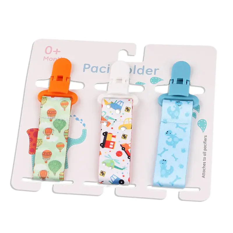 Cartoon Pattern Baby Pacifier Teether Pack of Three Pi-Mart