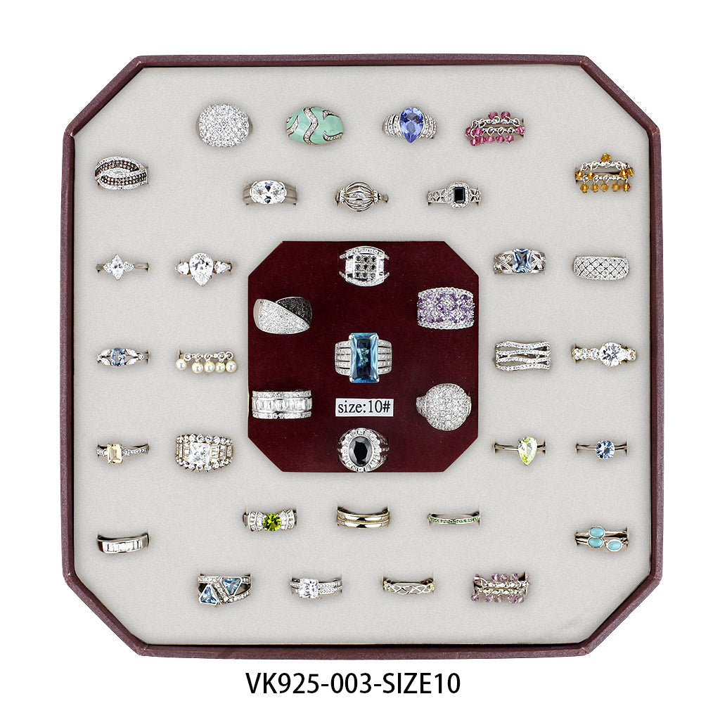 VK925-003-SIZE10 - Assorted 925 Sterling Silver Ring with Assorted  in Assorted LuxuryLifeWay Online Store