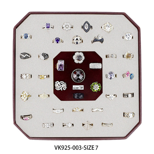VK925-005-SIZE7 - Assorted 925 Sterling Silver Ring with Assorted  in Assorted LuxuryLifeWay Online Store