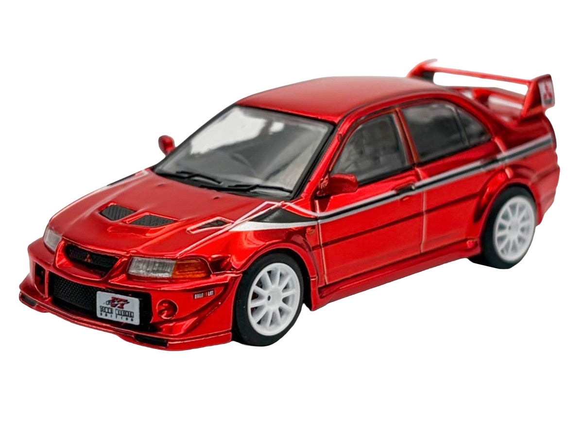 Mitsubishi Lancer Evolution VI RHD (Right Hand Drive) "Tommi Makinen Edition" Red Chrome "Hobby Expo China 2026" 1/64 Diecast Model Car by Works Model LuxuryLifeWay Online Store