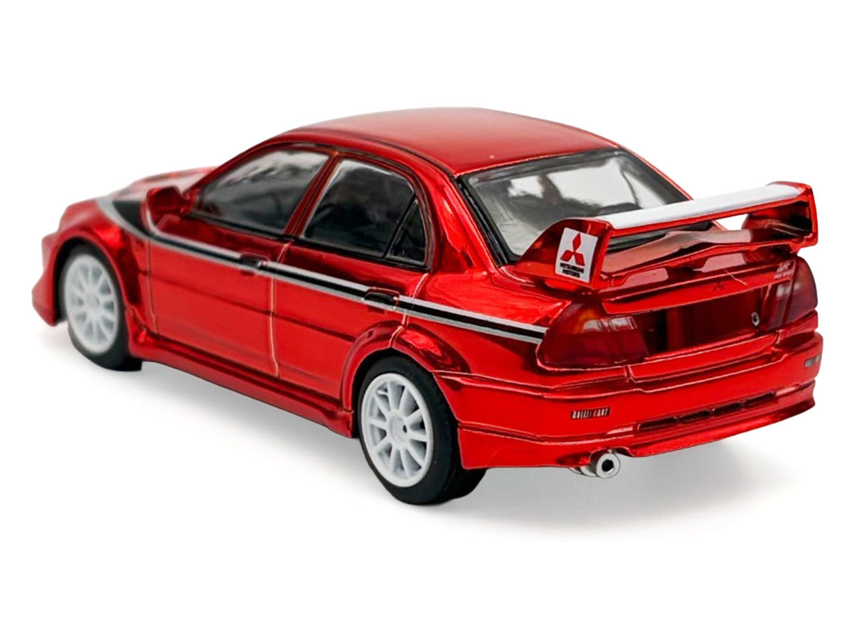 Mitsubishi Lancer Evolution VI RHD (Right Hand Drive) "Tommi Makinen Edition" Red Chrome "Hobby Expo China 2026" 1/64 Diecast Model Car by Works Model LuxuryLifeWay Online Store