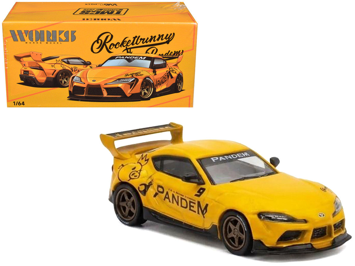 Pandem Supra Yellow "The Model Car Show Malaysia 2026" 1/64 Diecast Model Car by Works Model LuxuryLifeWay Online Store