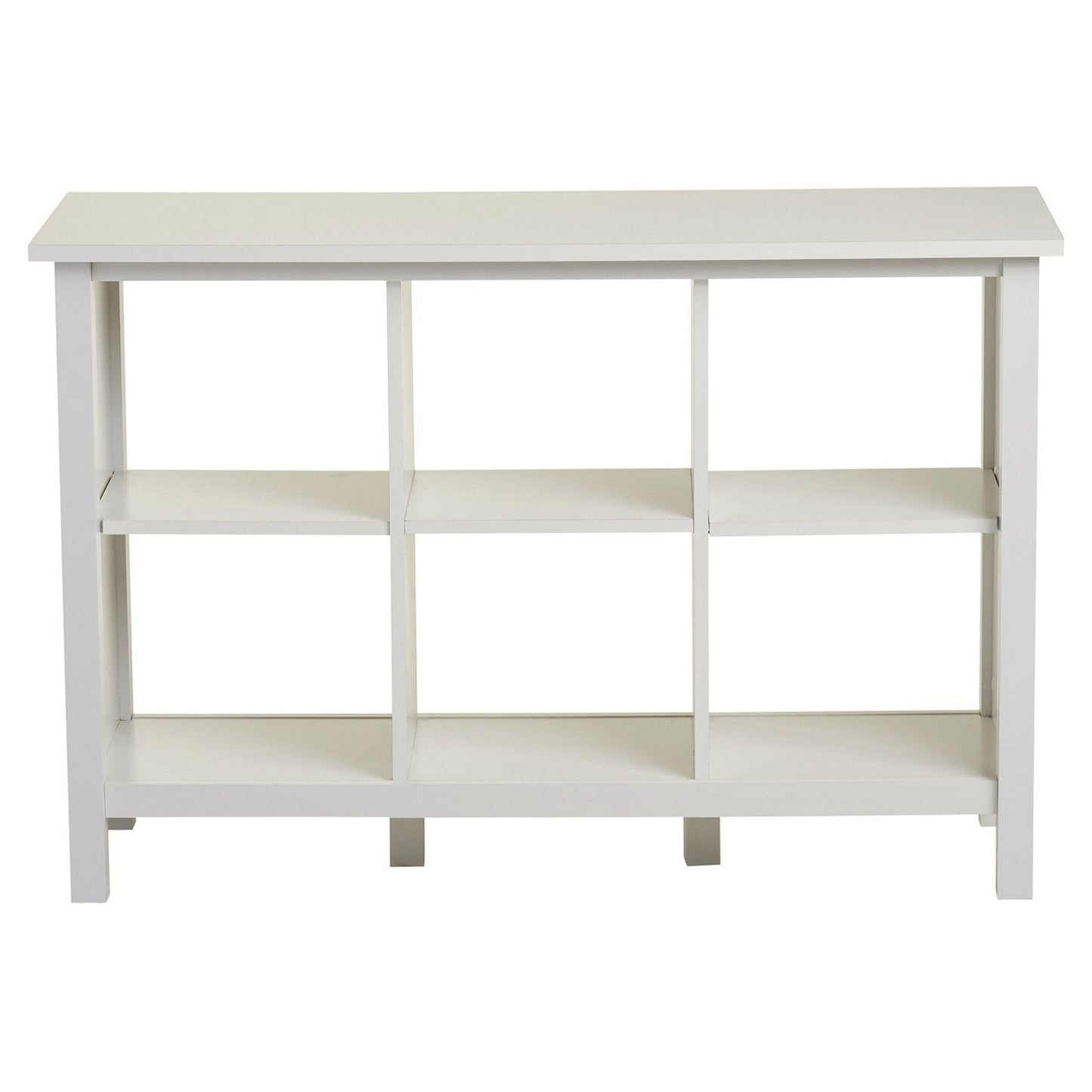 Adjustable Shelf 6-Cube Bookcase Storage Unit Sideboard in White LuxuryLifeWay Online Store