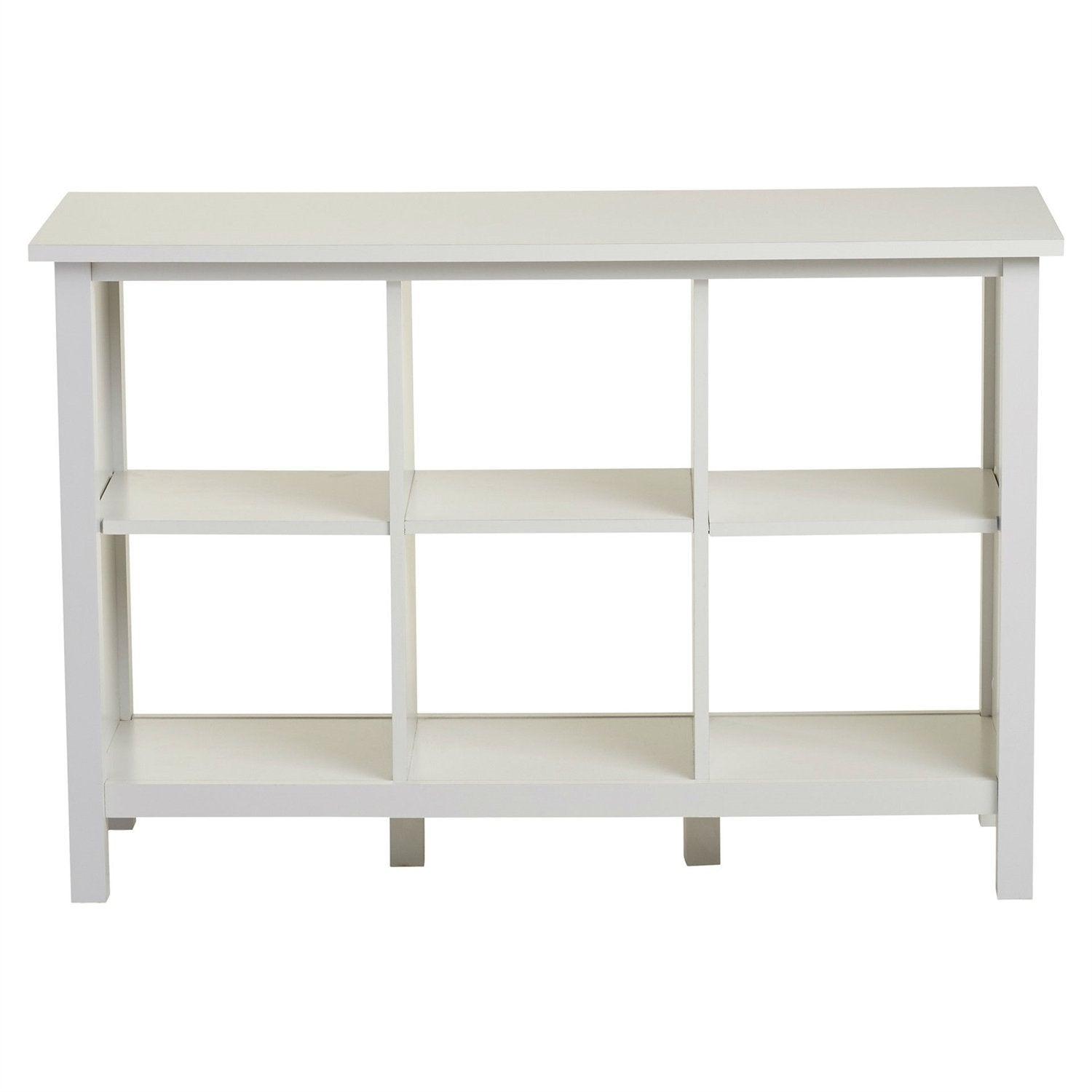 Adjustable Shelf 6-Cube Bookcase Storage Unit Sideboard in White LuxuryLifeWay Online Store