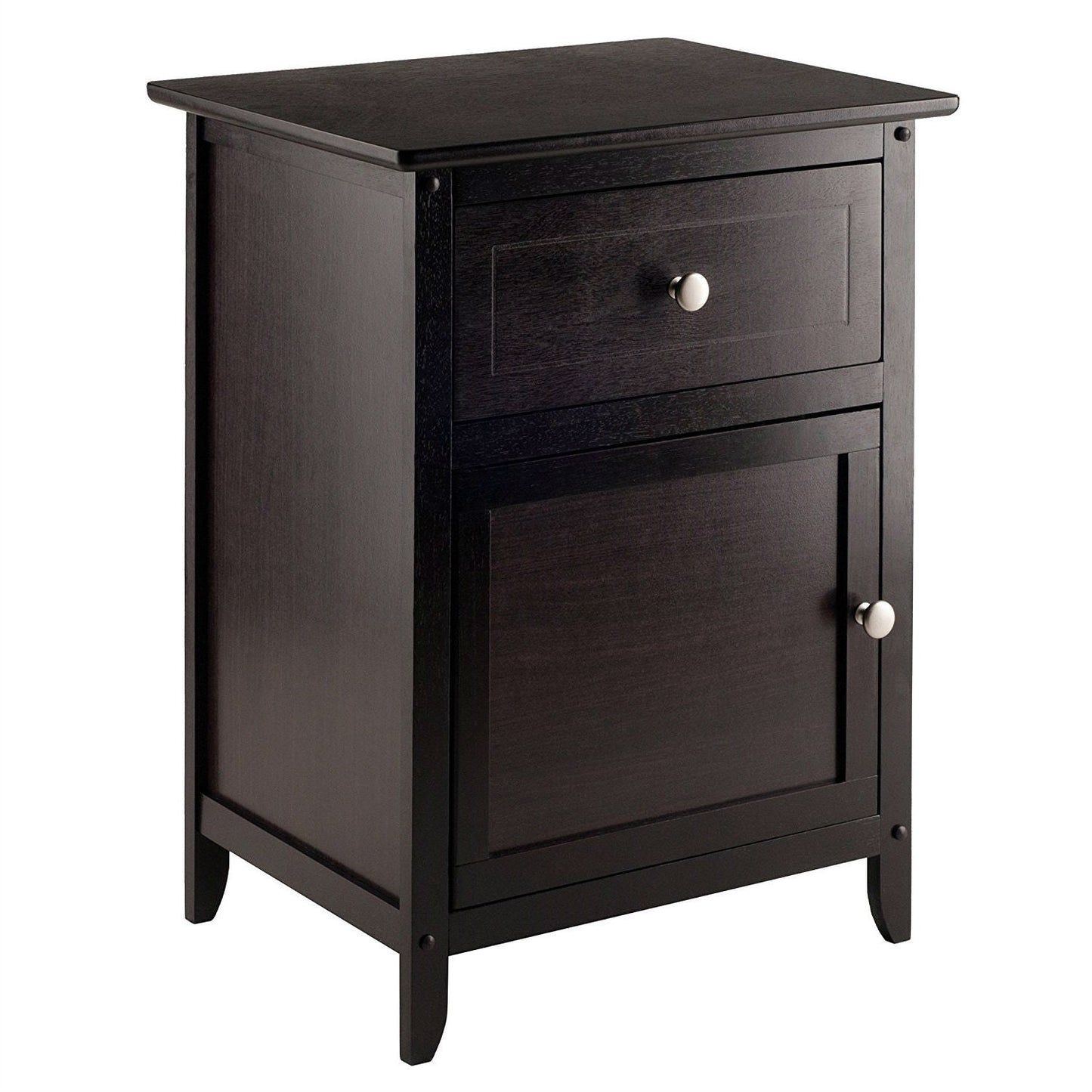 Espresso Wood End Table Nightstand Accent Table LuxuryLifeWay Online Store
