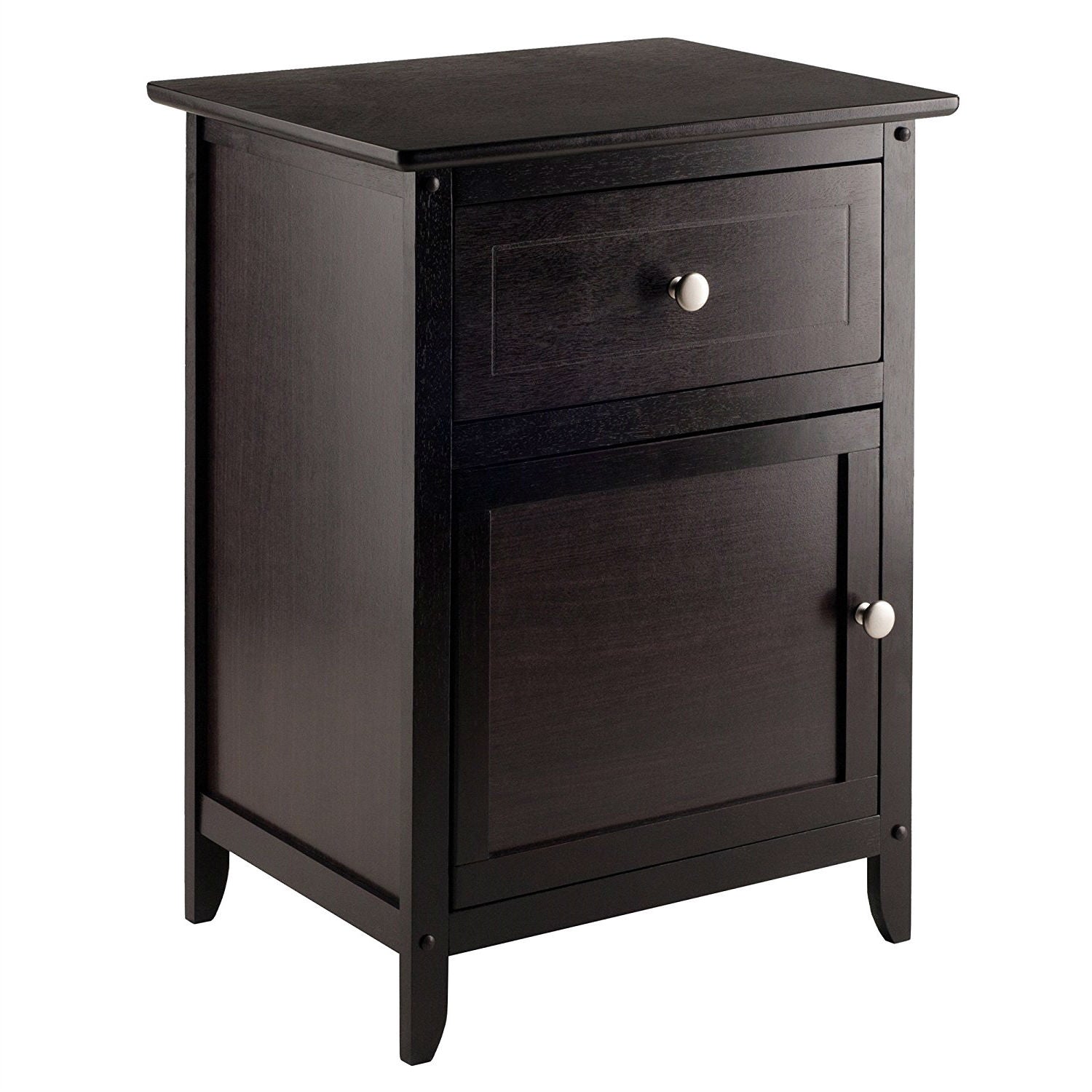 Espresso Wood End Table Nightstand Accent Table LuxuryLifeWay Online Store