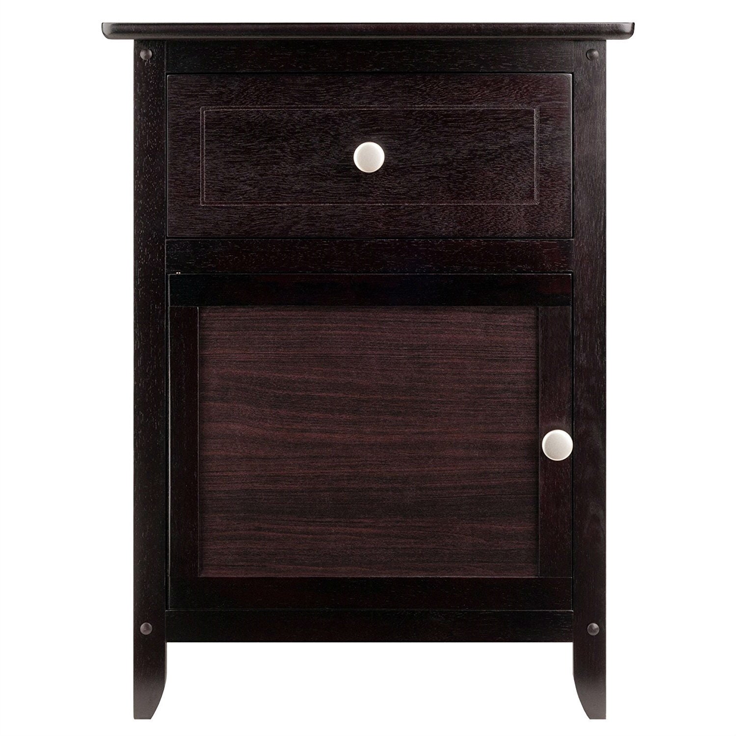 Espresso Wood End Table Nightstand Accent Table LuxuryLifeWay Online Store