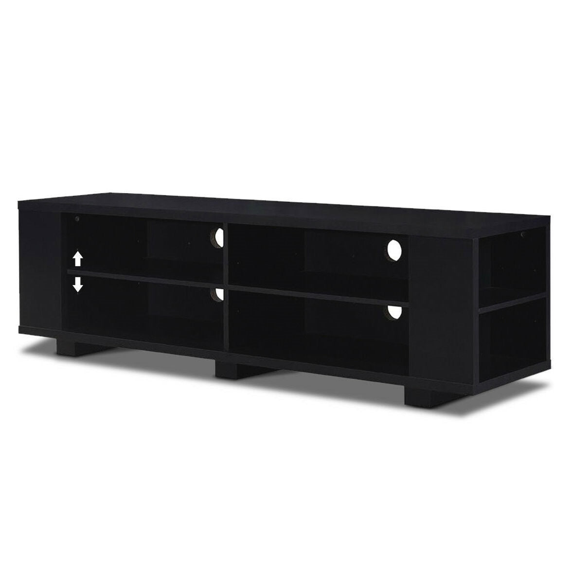 Modern TV Stand in Walnut Wood Finish - Holds up to 60-inch TV LuxuryLifeWay Online Store